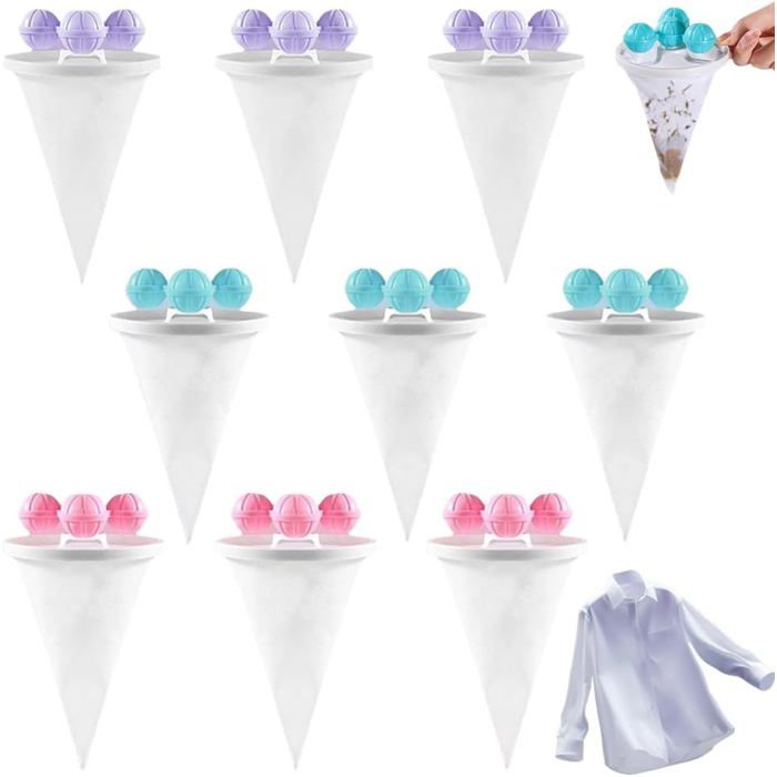 Boule Anti Poils Machine A Laver 2026 Anti Poil Machine à Laver Sac Filet Anti-Poils danimaux (9Pcs)