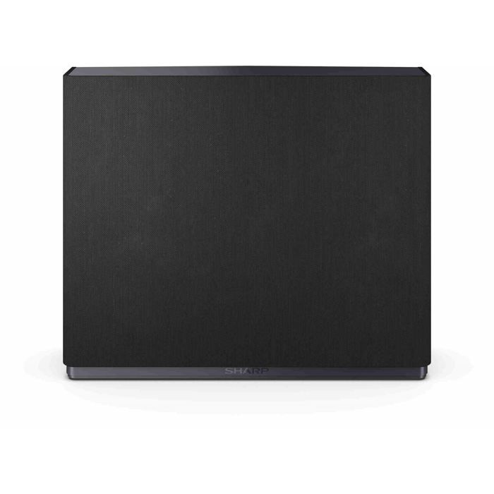 Cinéma maison 2.1 - Sharp - Caisson de basses sans fil - Jusquà 300 W - Wi-Fi intégré - Gris - 2 haut-parleurs