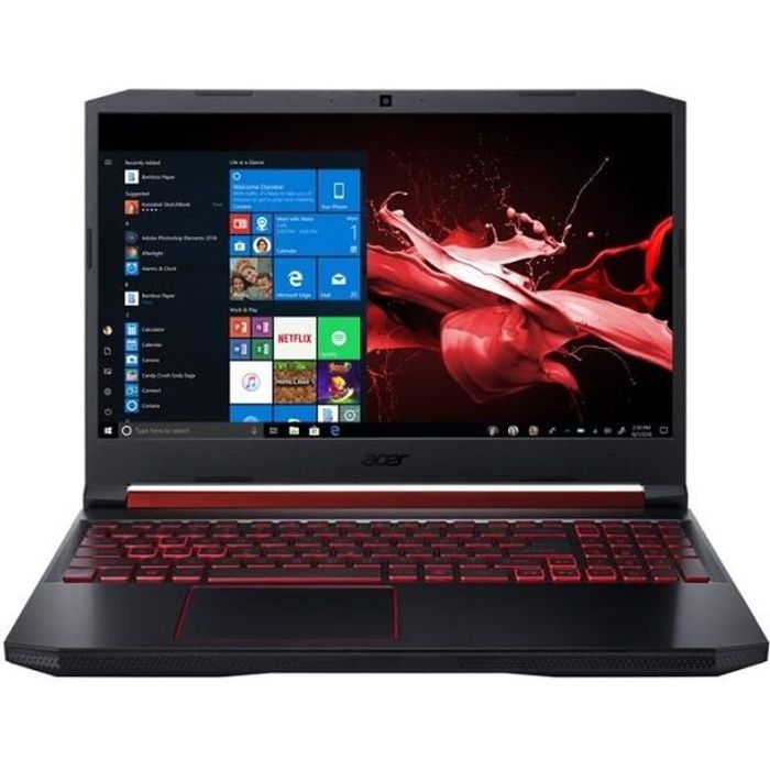 Vente PC Portable ACER Laptop Nitro 5 AN515-54-59TP - Core i5 9300H / 2.4 GHz - 8 Go RAM - 128 Go SSD + 1 To HDD - GTX 1650 pas cher Vente PC Portable ACER Laptop Nitro 5 AN515-54-59TP - Core i5 9300H / 2.4 GHz - 8 Go RAM - 128 Go SSD + 1 To HDD - GTX 1650 pas cher