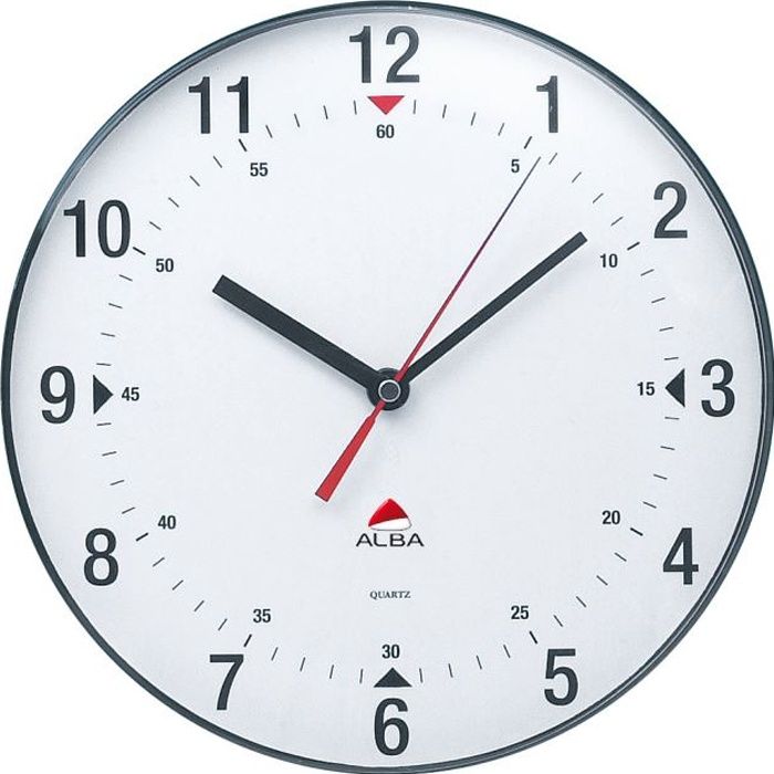 ALBA Horloge murale économique - Ø 25 cm