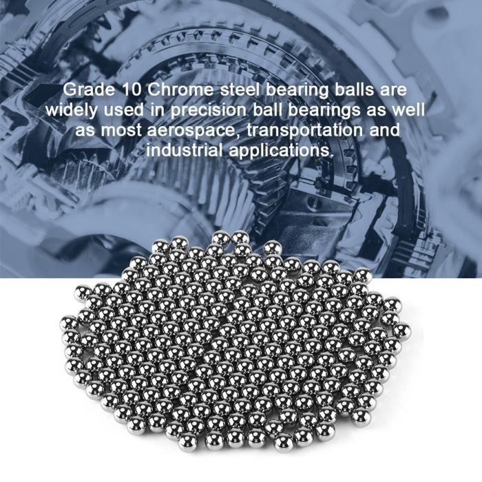 Sourcing Map 12pcs Billes De Précision 1/2" Diamètre G10 Acier Chromé - Roulements Et Applications Techniques