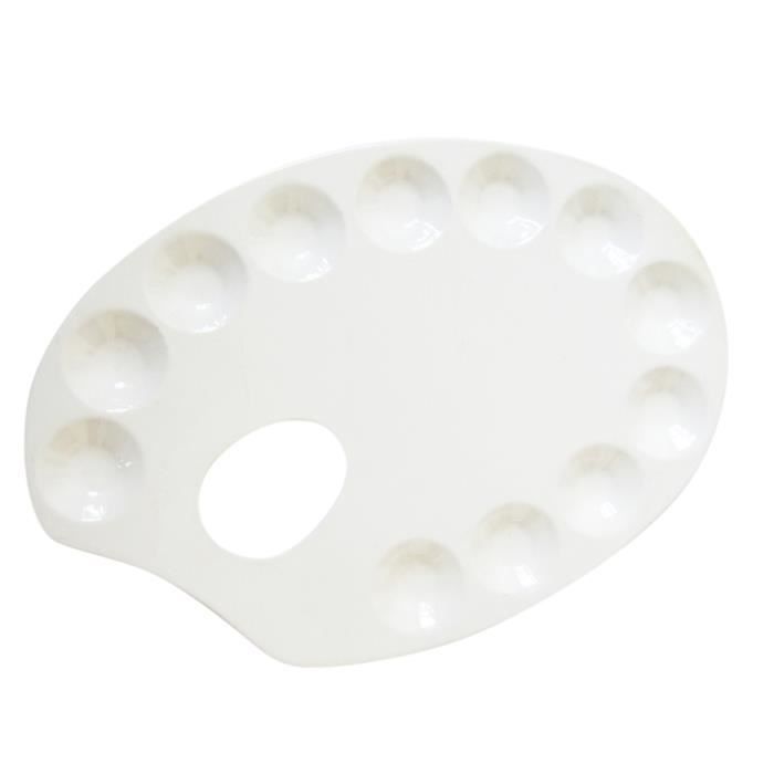Assiette En Forme De Palette De Peintre Palette De Peinture En Metal De Forme Ovale Pour L Artiste Melanger Peintures Fournitures D Art De Plateau Achat Vente Palette Peinture Cdiscount