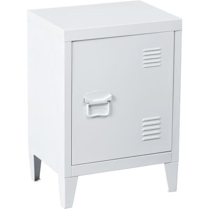 Homy Casa Table De Chevet En Metal Avec 2 Etageres Petit Meuble De