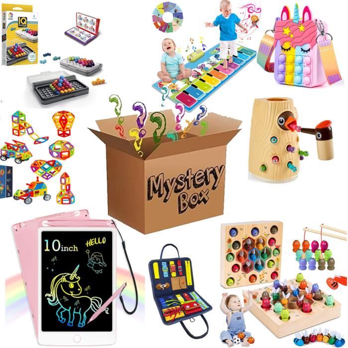 Boîte mystère avec jouets(minimum 2 pièces, maximum 10 pièces) exclusifs  Boîte de Retour pour Vente Colis Non réclamés - Cdiscount Jeux - Jouets