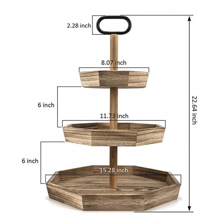 Grande étagère Décorative Dahn CLP - 4 étagères Bois Vintage Et Cadre Métal - 152 Cm