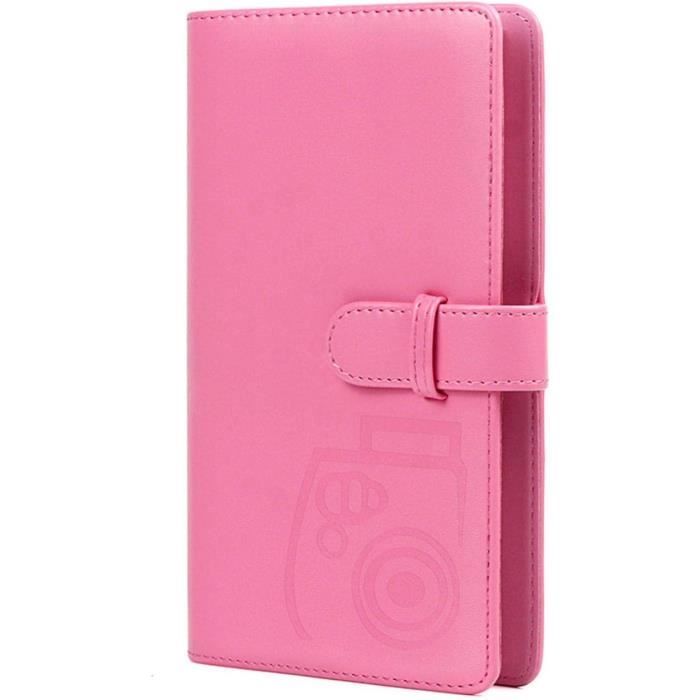 Mini Classeur Photo Uxcell 7.6 Pouces Papillon Fraise - Rose