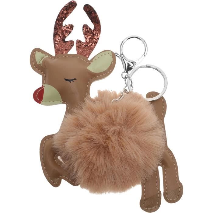 RH -Porte Clés En Peluche Avec Pompon Pour Bébé, Mignon, En Peluche