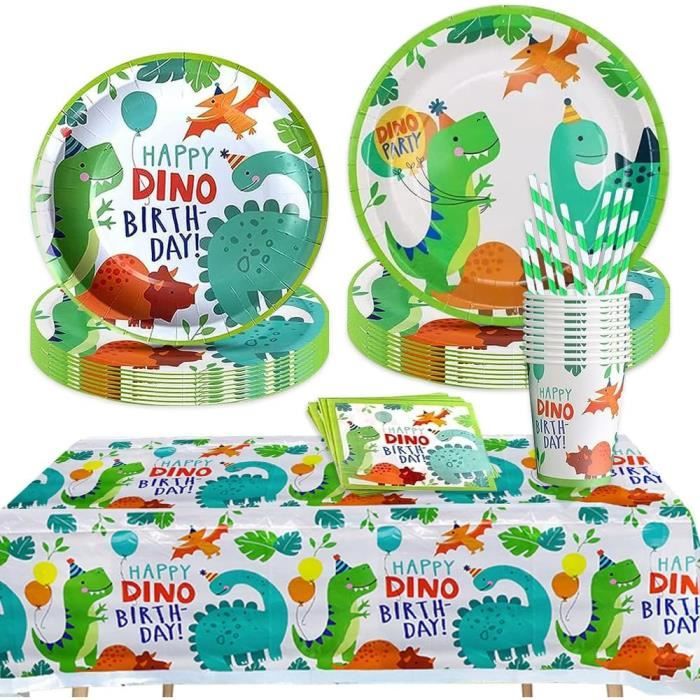 Set Vaisselle Anniversaire Shrek - 52 Pièces : Assiettes, Gobelets, Serviettes, Nappe - Décoration Fête Enfants