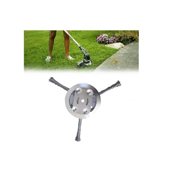 Désherbeur Manuel Universel - Tête De Débroussailleuse Avec Lames 2 Et 5 Dents - Pour Jardin, Pelouse, Allées - Facile à Installer - 8