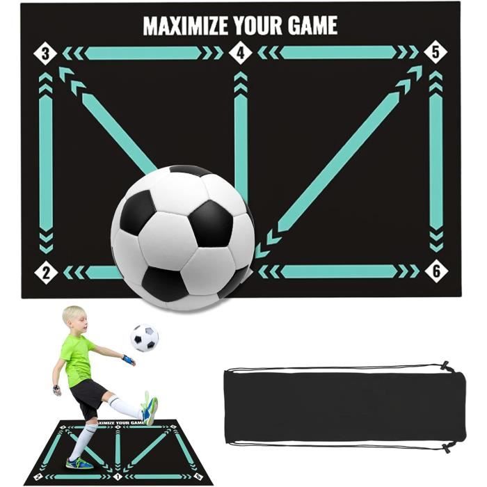 Tapis D'entraînement De Football 90 X 60 Cm, Antidérapant Et Amortissant, Pour Améliorer Agilité, équilibre, Contrôle Du Ballon Et Jeu De Jambes