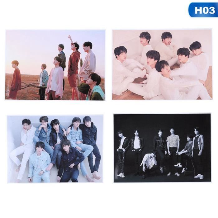 4 Pieces Kpop Etoile Bts Bangtan Garcons Autocollant Photo Poster Papier Carte H03 Achat Vente Carte Postale 4 Pieces Kpop Etoile Bts Ba Cdiscount