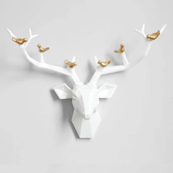 Support mural en fausse tête de cerf, sculpture murale de cerf, fausse