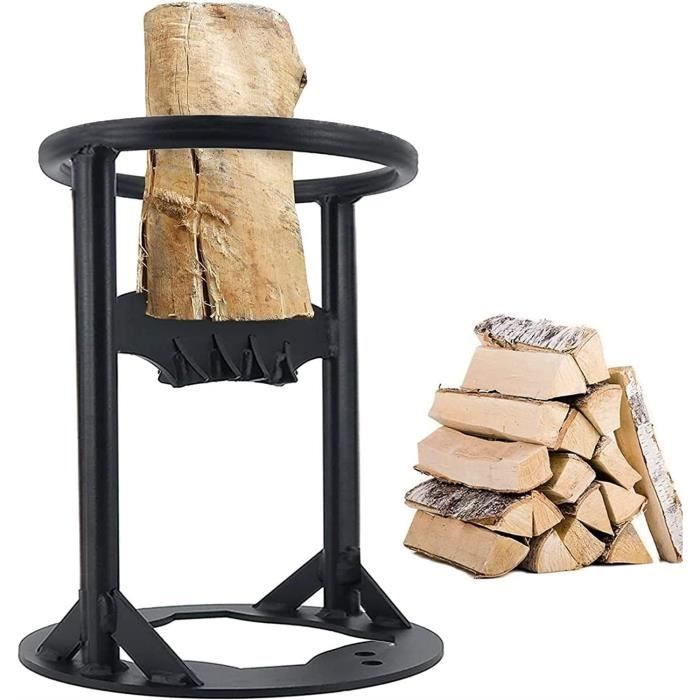 Fendeuse De Bûches Rolson 10780 – Coin Éclateur En Fer Matricé – 1,8 Kg – Pour Fendre Bûches En Quatre Avec Masse