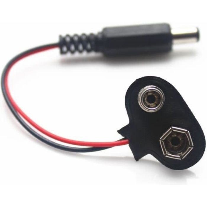 Vs Elec 2 Pcs Dc 9v Adaptateur Pile Jack 5 5mm 2 1mm Pour Arduino Prix Pas Cher Cdiscount