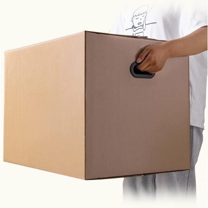 Boîtes de déménagement XXL 40 pièces.60 × 33 × 34 cm Emballage Carton de Rangement Boîtes en