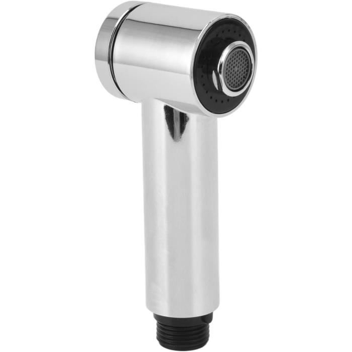 Pommeau De Douche De Remplacement Pour Robinet Extractible – 2 Modes De Jet, Finition Argent – Sans Marque