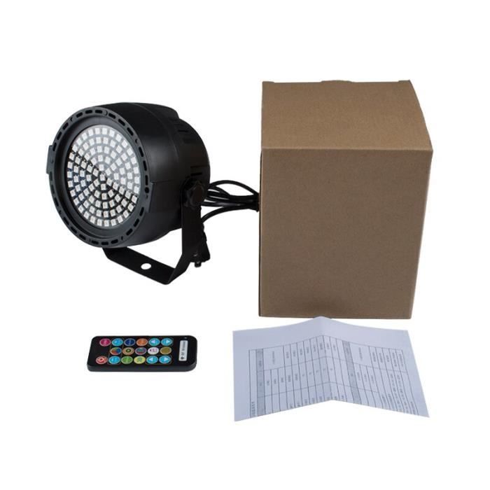 Stroboscope 91 couleurs mélangées 127 rvb, son à distance, effet Flash