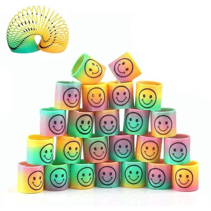 Spirale Arc-en-Ciel Magique Bobine Ressort – Jouet Coloré Éducatif Pour Enfants Dès 3 Ans – Effet Hypnotisant Fun