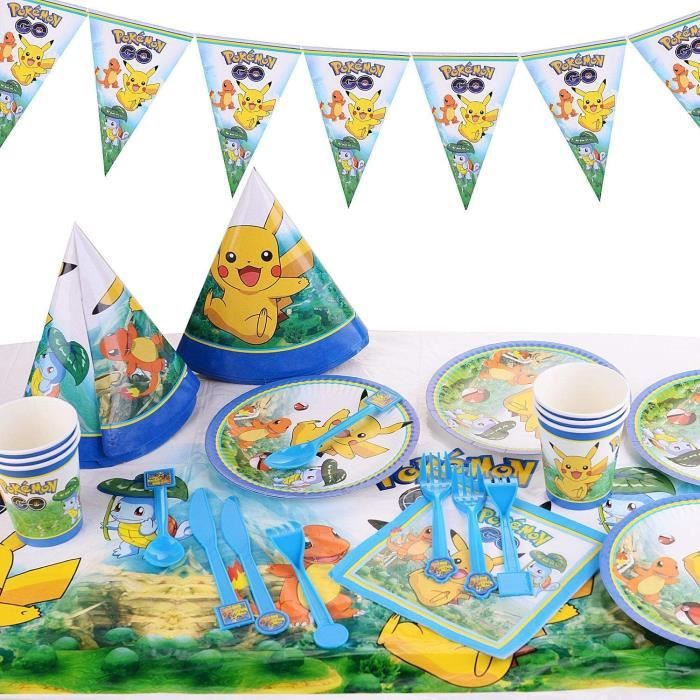 Decoration De Fete 87 Pieces Theme Dessin Anime Fete Kit De Fete D Anniversaire Pour Enfants Cdiscount Maison