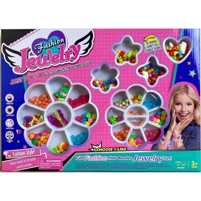 Atelier De Perles Collier Et Bracelet A Faire Soi Meme Confection De Mode Jeux Creation Bijoux Jouet D Eveil Achat Vente Creation De Bijoux Cdiscount