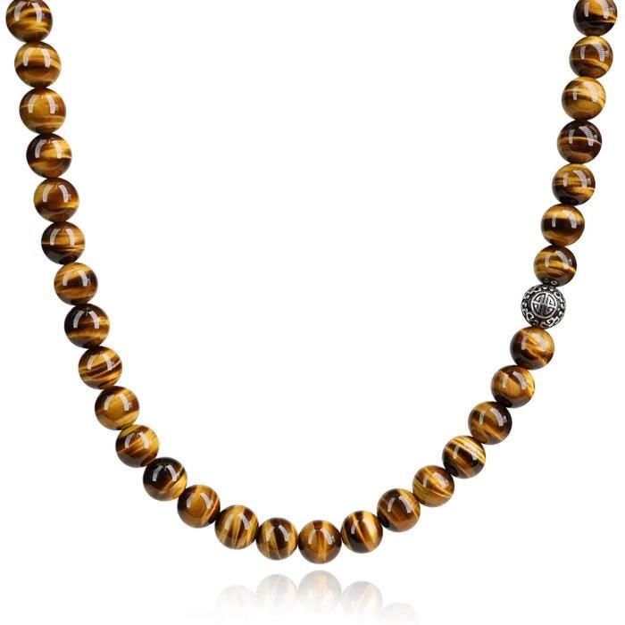 Sautoir En Pierres Naturelles Et Perles Argentées – Multicolore – Neuf, Jamais Porté