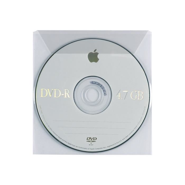 Favorit Enveloppe CD-DVD capacité : 1 CD-DVD transparent (pack de