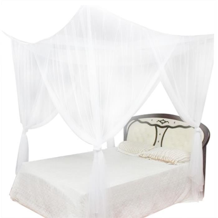 Yagosodee Quatre Coins Moustiquaire Lit Rideau à Baldaquin Filet Moustiquaire Maison Literie Blanc 1. 5 * 2. 0 Yagosodee Quatre Coins Moustiquaire Lit Rideau à Baldaquin Filet Moustiquaire Maison Literie Blanc 1. 5 * 2. 0