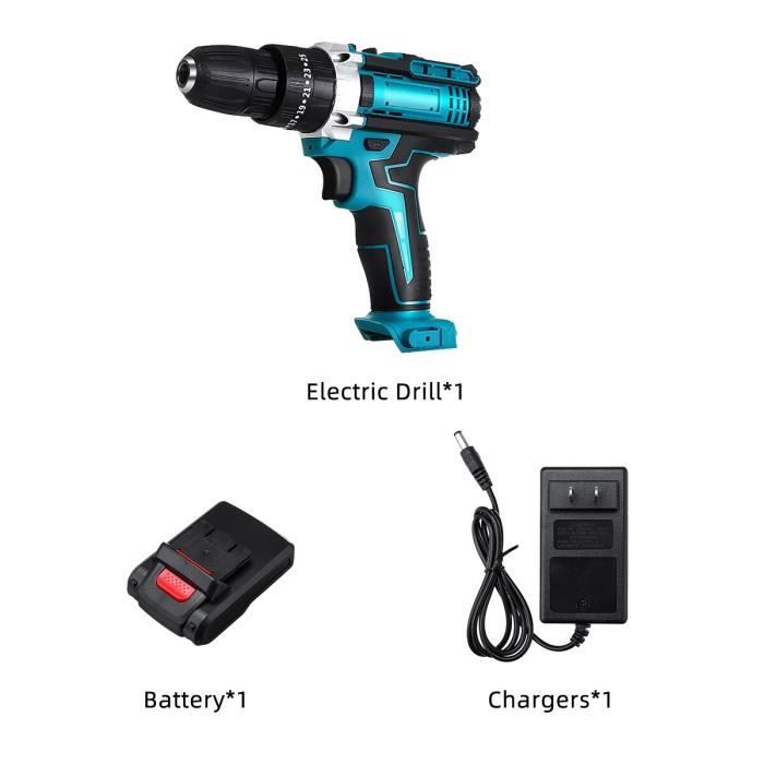 Kit De Bricolage 4 En 1 Professionnel – Perceuse Visseuse Sans Fil, 48V, 4 Batteries