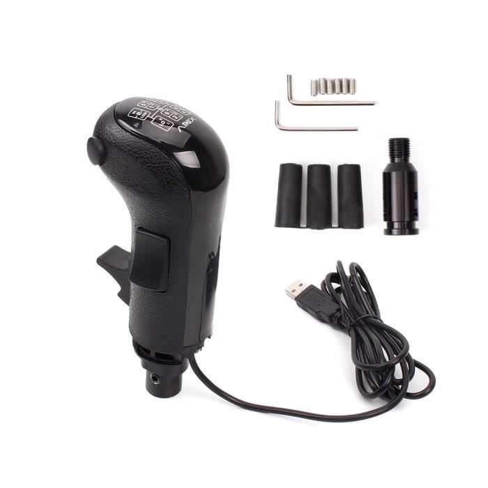 Noir pommeau de levier de vitesse USB pour ordinateur, pour Logitech G923 G29 G27 G25 TH8A