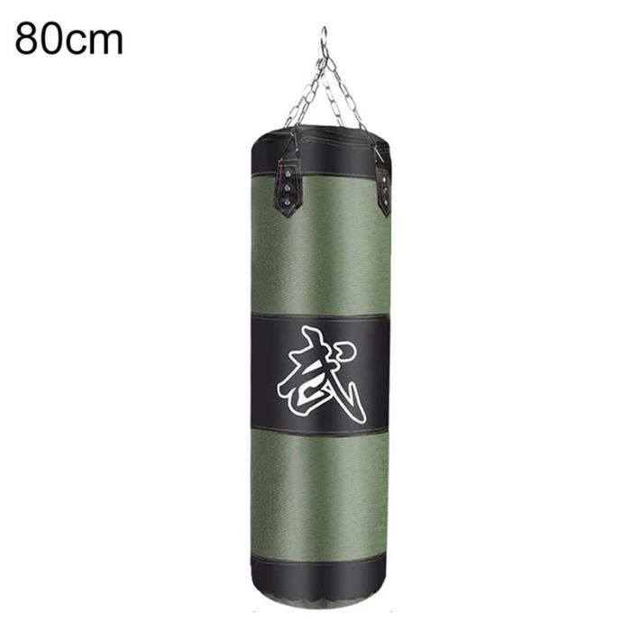 Sac de frappe Sac de boxe professionnel 60 80 100cm sac de sable suspendu pour l entra nement physique la Type Green 80cm
