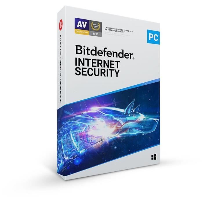 Bitdefender Internet Security 2022 - 1 PC - 1 an