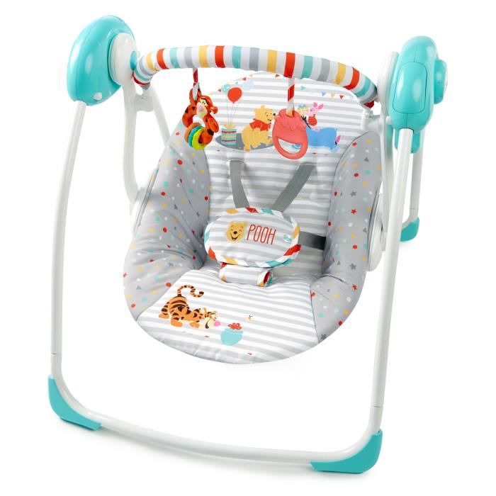 Bright Starts Balancelle Compacte Winnie L Ourson Happy Hoopla Cdiscount Puericulture Eveil Bebe