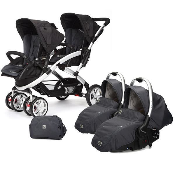 Poussette double S Twinner 2 coques Sono M tal Cdiscount