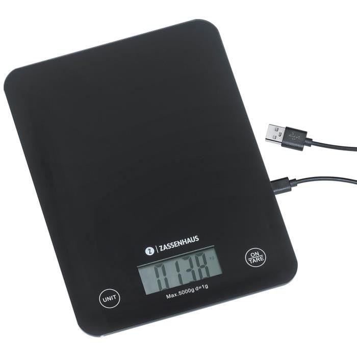 QL Balance De Cuisine Numérique 10KG - Acier Inoxydable Précision 1g - Affichage LCD & Fonction Tare