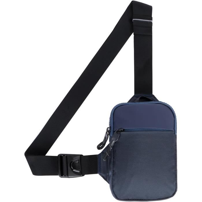 Sac de Poitrine Sport pour Hommes,Sac Sportif de Poitrine de Course - Pochette Imperméable Réglable Porte-Téléphone pour Hommes Femmes Coureurs Randonnée Jogging Cyclisme Voyage Extérieur