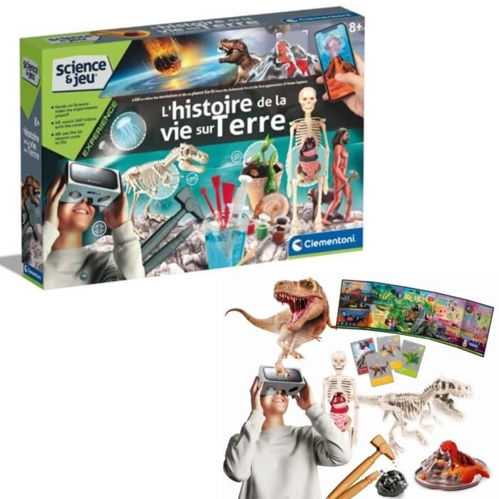 Clementoni - Sciences et jeu - L'histoire de la vie sur Terre - Réalité  Virtuelle - Plus de 50 expériences - Fabriqué en Italie - Cdiscount Jeux -  Jouets