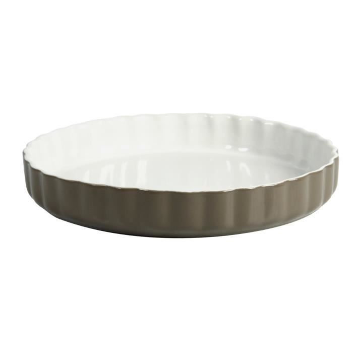 Crealys Moule A Tarte En Ceramique Taupe 28