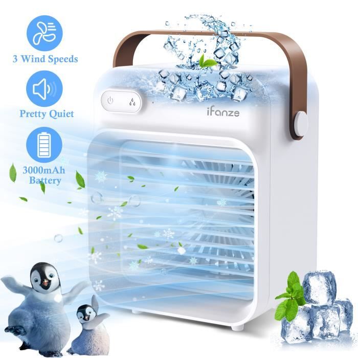 Ventilateur de climatiseur portable - Ventilateur de refroidissement par pulvérisation USB Ventilateur de climatisation - Doosl