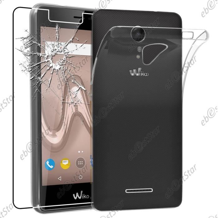 EbestStar ® pour Wiko Tommy 2 - Coque ULTRA FINE INVISIBLE + Film Protection Verre Trempé, Couleur Transparent