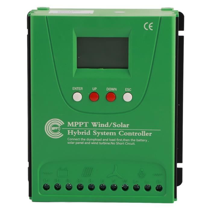 Contrôleur Hybride Solaire/éolien MPPT 6000W-8000W - DC 12V/24V/48V - Régulateur De Charge Pour Batteries Plomb Ou Gel