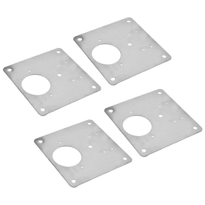 Lot de 4 grands clips instantanés avec bague de charnière plaquée 1-3/8