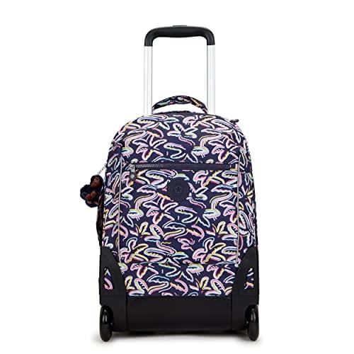 Kipling Sari Grand Sac a Dos a roulettes 48cm 27L Palm Fiesta PRT Palm Fiesta Prt Taille Unique Sari Cdiscount Bagagerie Maroquinerie