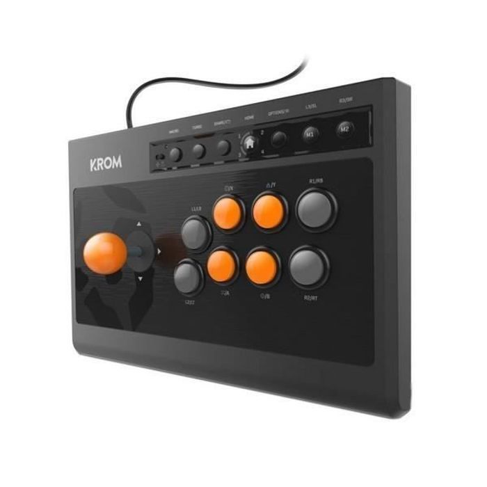 Manette de jeu Krom Kumite Noir Orange