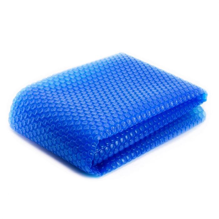 B&acirc;che &agrave; bulles rectangle 2,44m x 4,88m pour piscine - 180 Microns - Bleu -