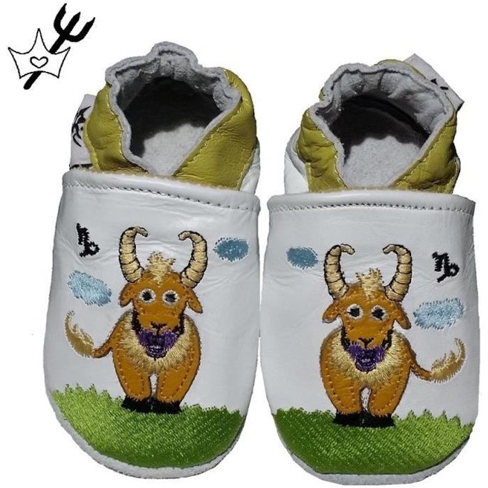Astro Chausson Bebe En Cuir Souple Capricorne Blanc Cdiscount Astro Chausson Bebe En Cuir Souple Capricorne Blanc Cdiscount