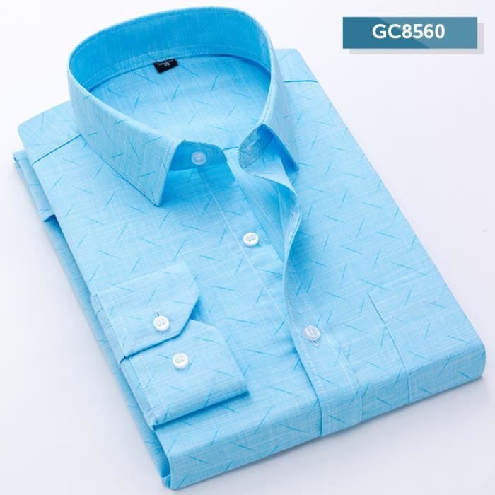 Chemise Habillée Homme à Manches Longues En Soie PaulJones - Sans Repassage Avec Nœud Papillon - Col à Revers