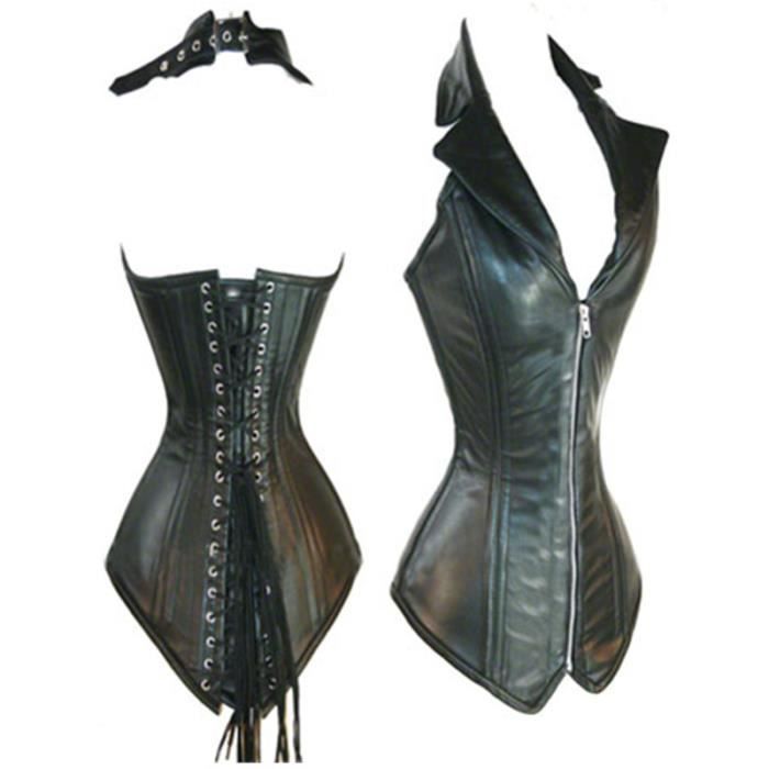 Bustier cuir on sale femme