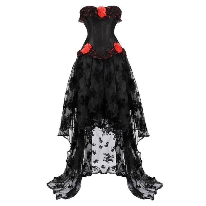 Robe victorienne noire outlet