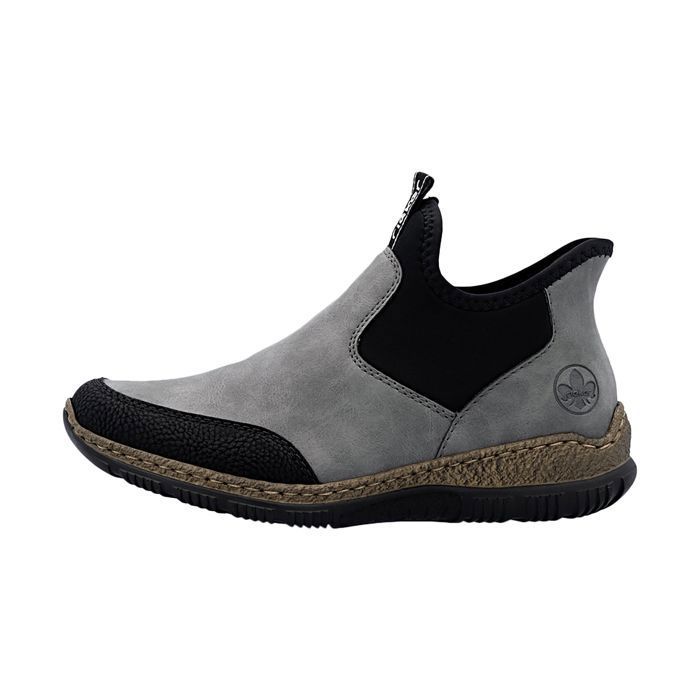 Rieker Basket Basse à Enfiler Rieker Wildebuk - Gris Comb