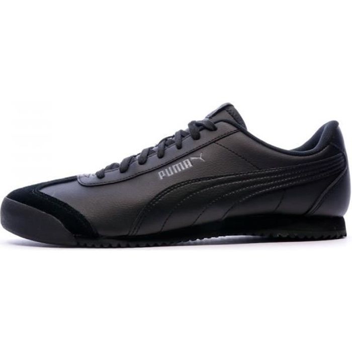 puma cuir noir
